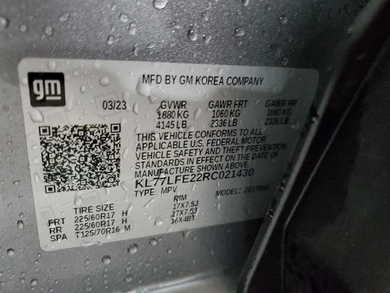 2024 CHEVROLET TRAX