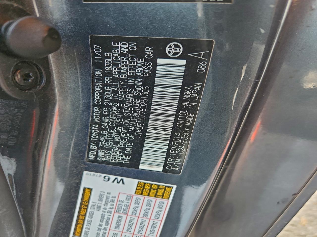 2008 TOYOTA SCION