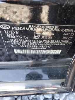 2019 HYUNDAI SONATA