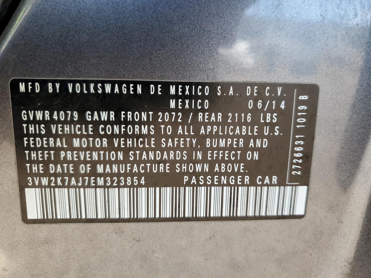 2014 VOLKSWAGEN JETTA