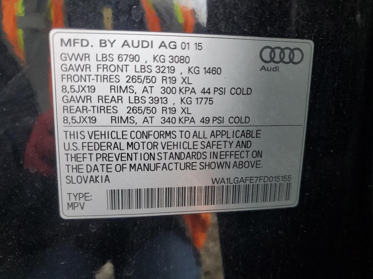 2015 AUDI Q7