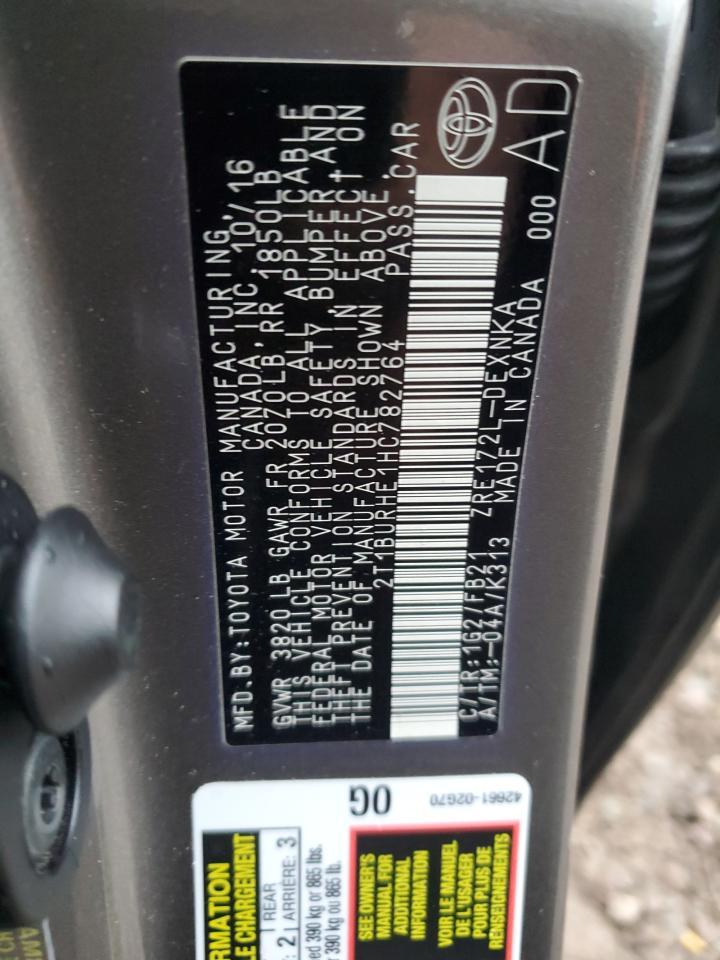 2017 TOYOTA COROLLA
