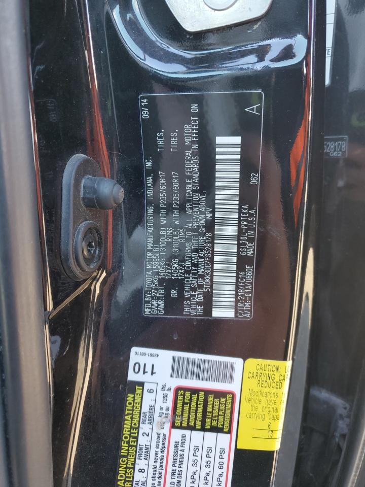 2015 TOYOTA SIENNA