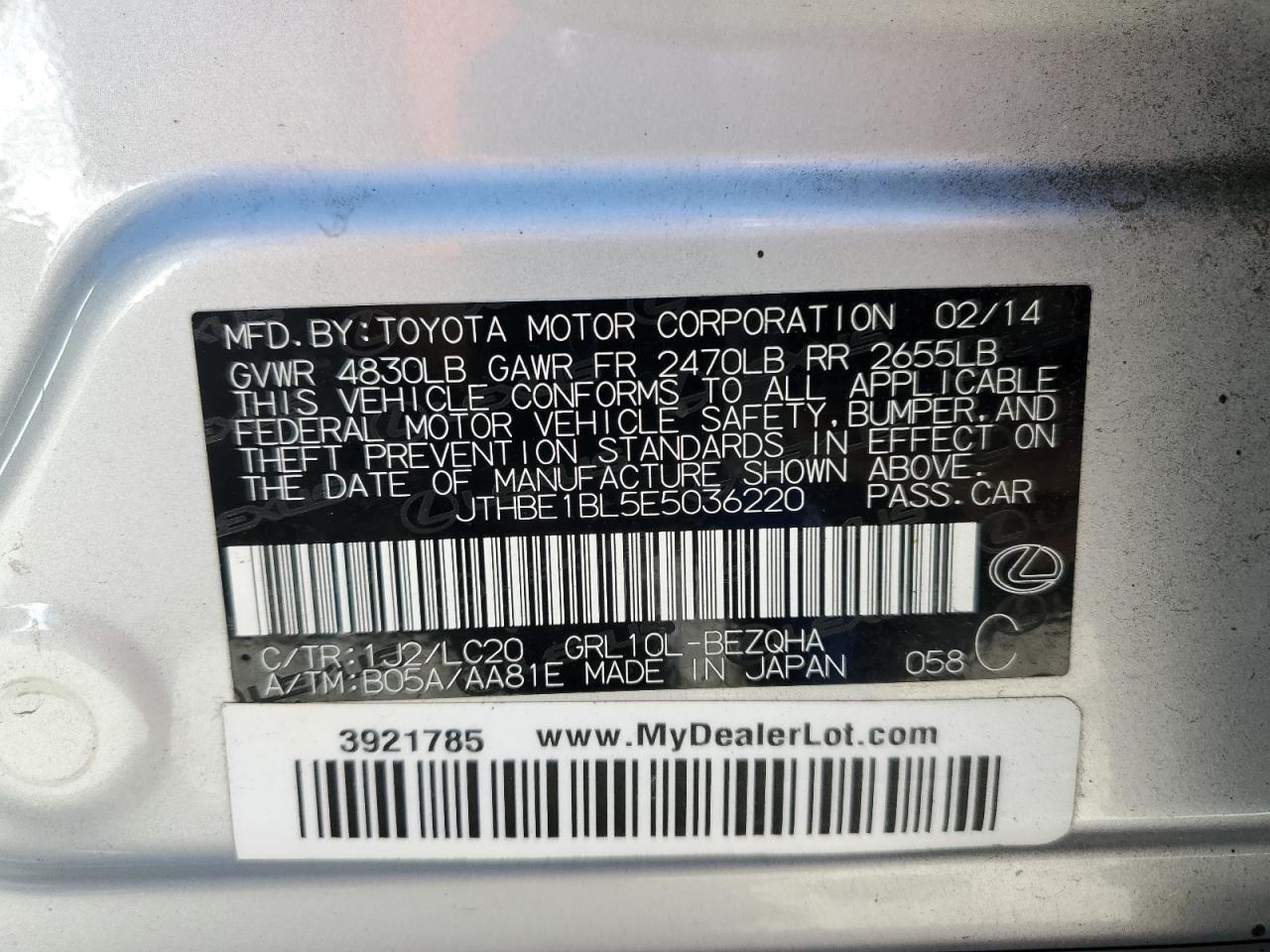 2014 LEXUS GS 350