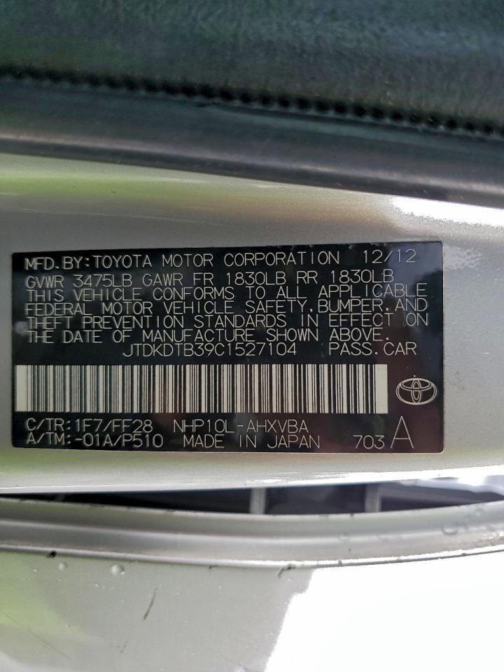 2012 TOYOTA Prius c