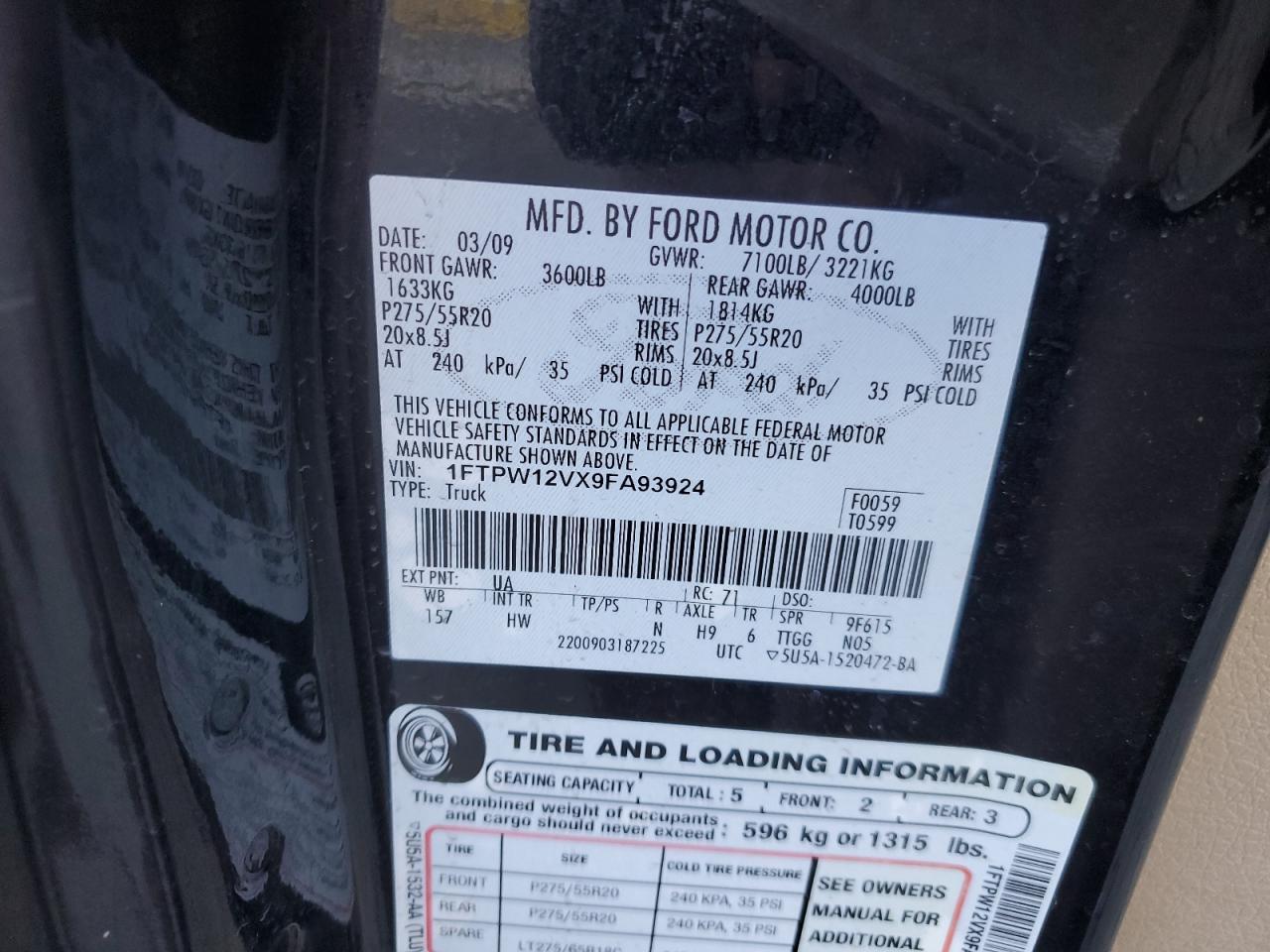 2009 FORD F-150