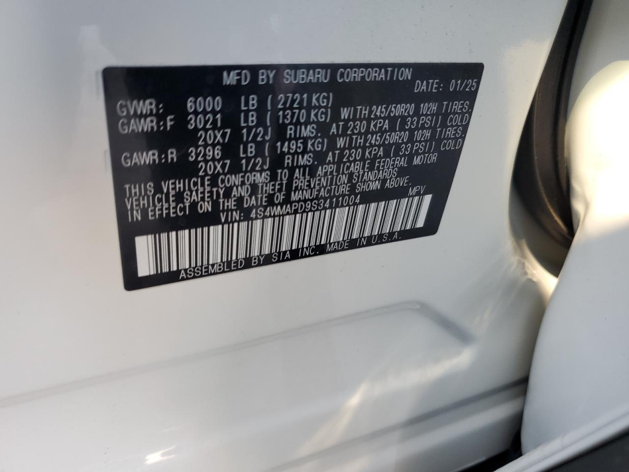 2025 SUBARU Ascent