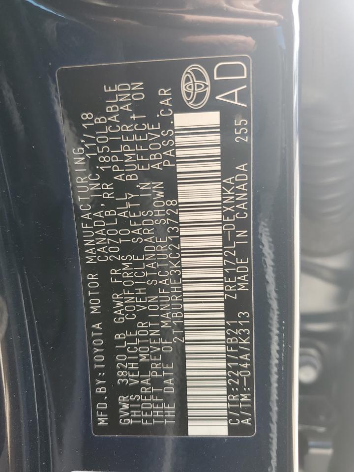 2019 TOYOTA COROLLA