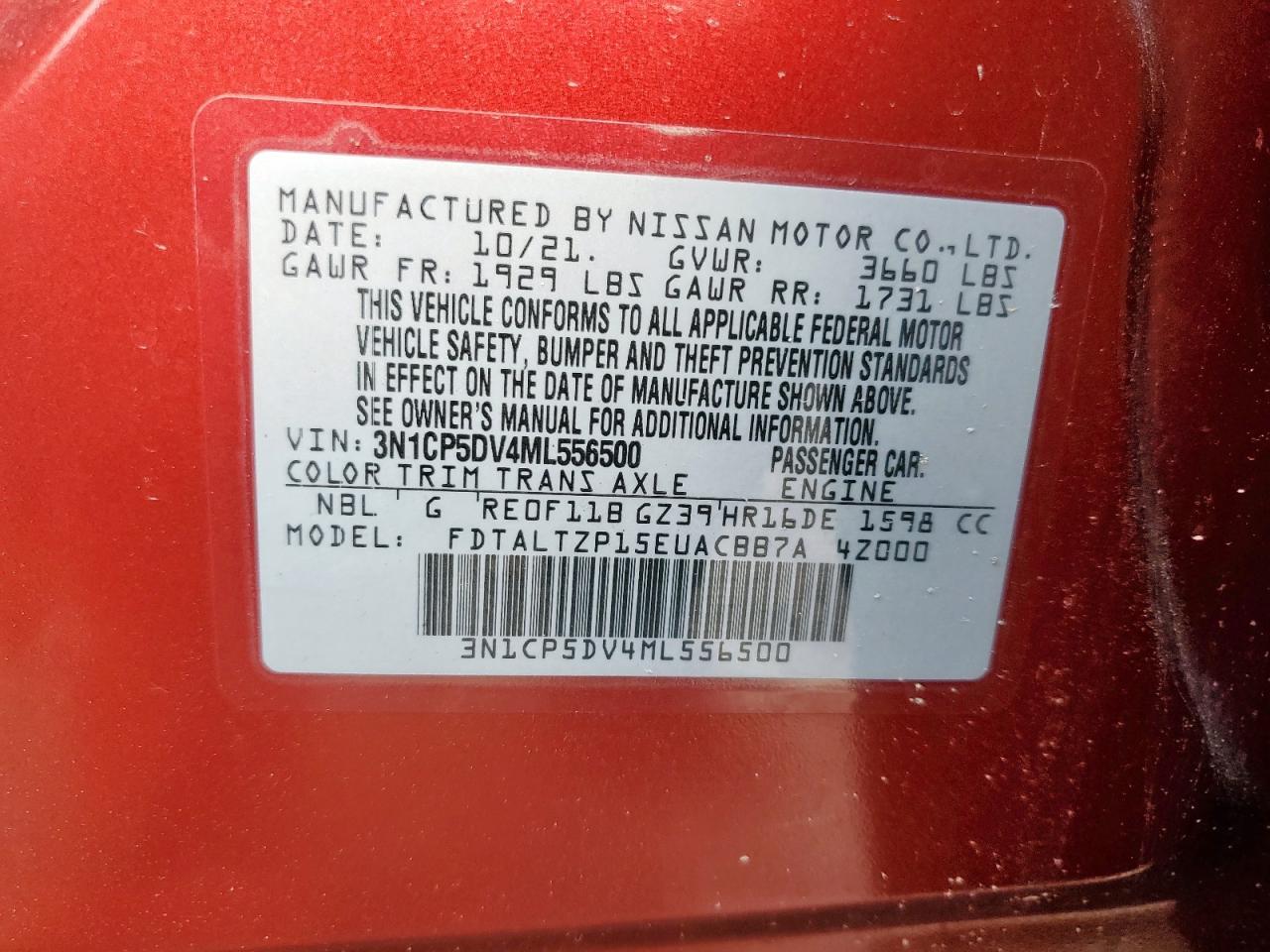 2021 NISSAN KICKS