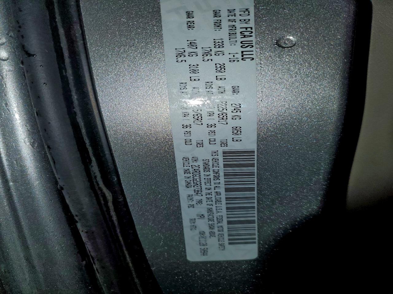2016 DODGE GRAND CARAVAN