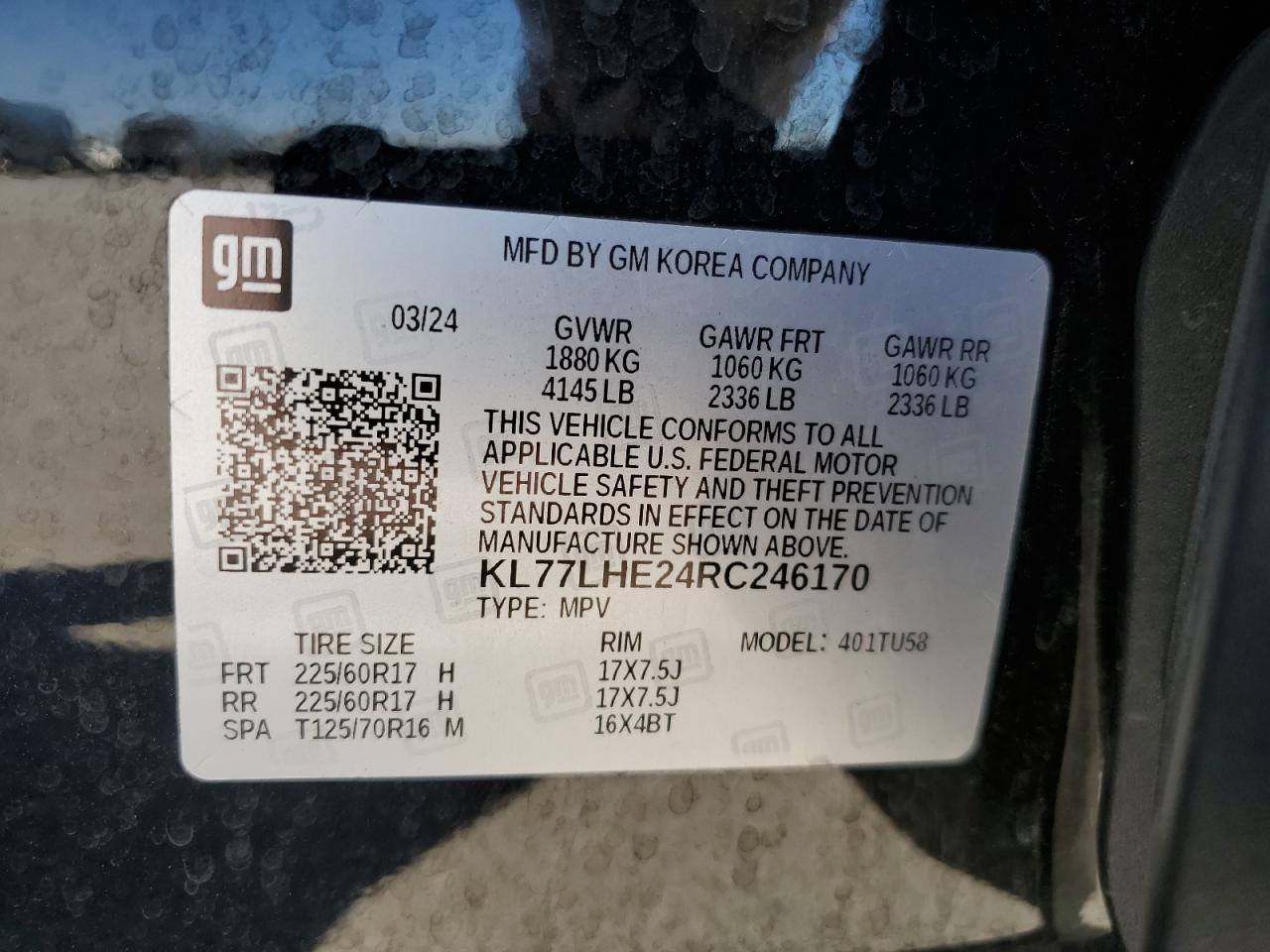 2024 CHEVROLET TRAX