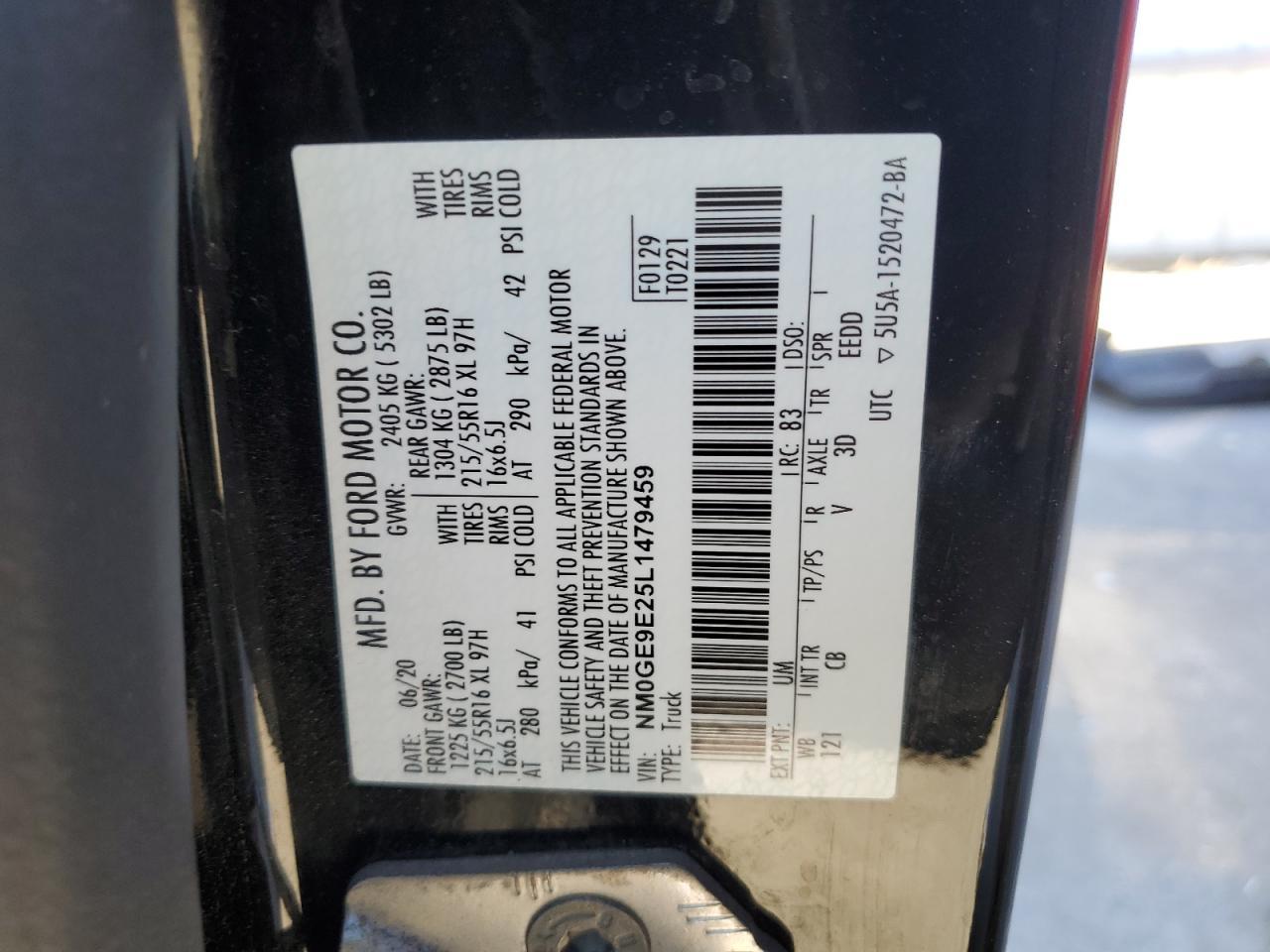 2020 FORD TRANSIT CONNECT