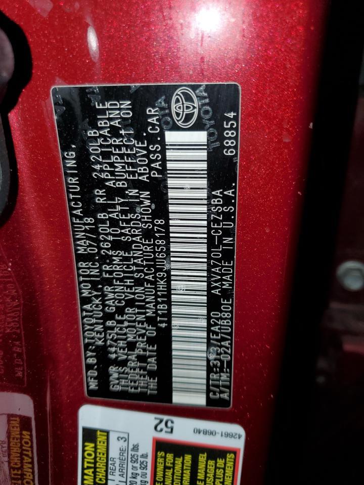 2018 TOYOTA CAMRY