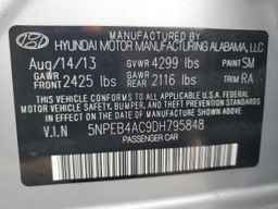 2013 HYUNDAI SONATA