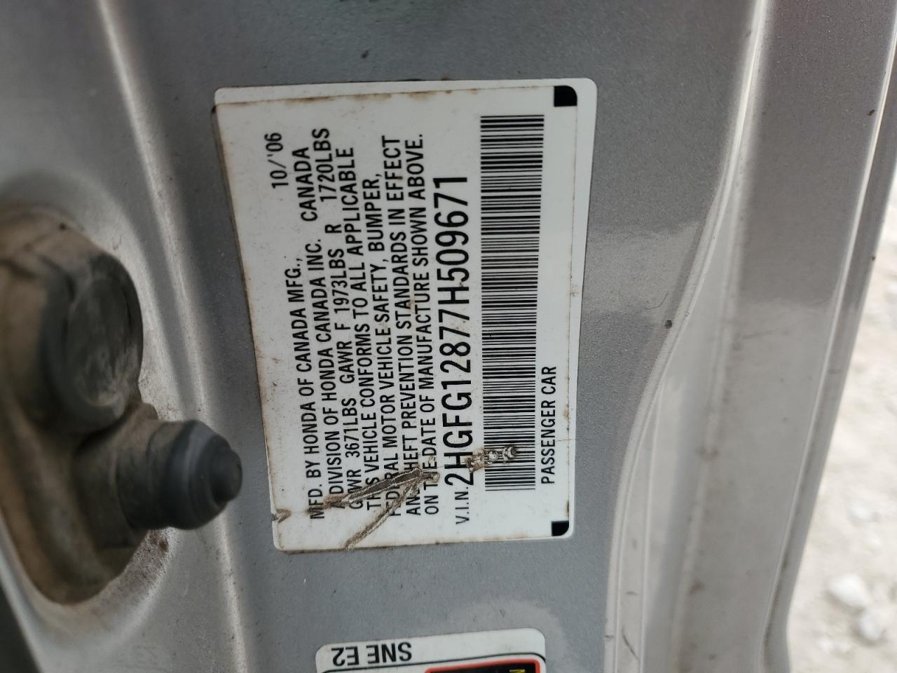 2007 HONDA CIVIC