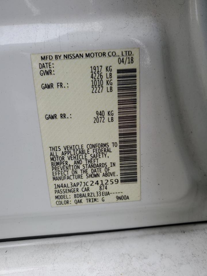 2018 NISSAN ALTIMA