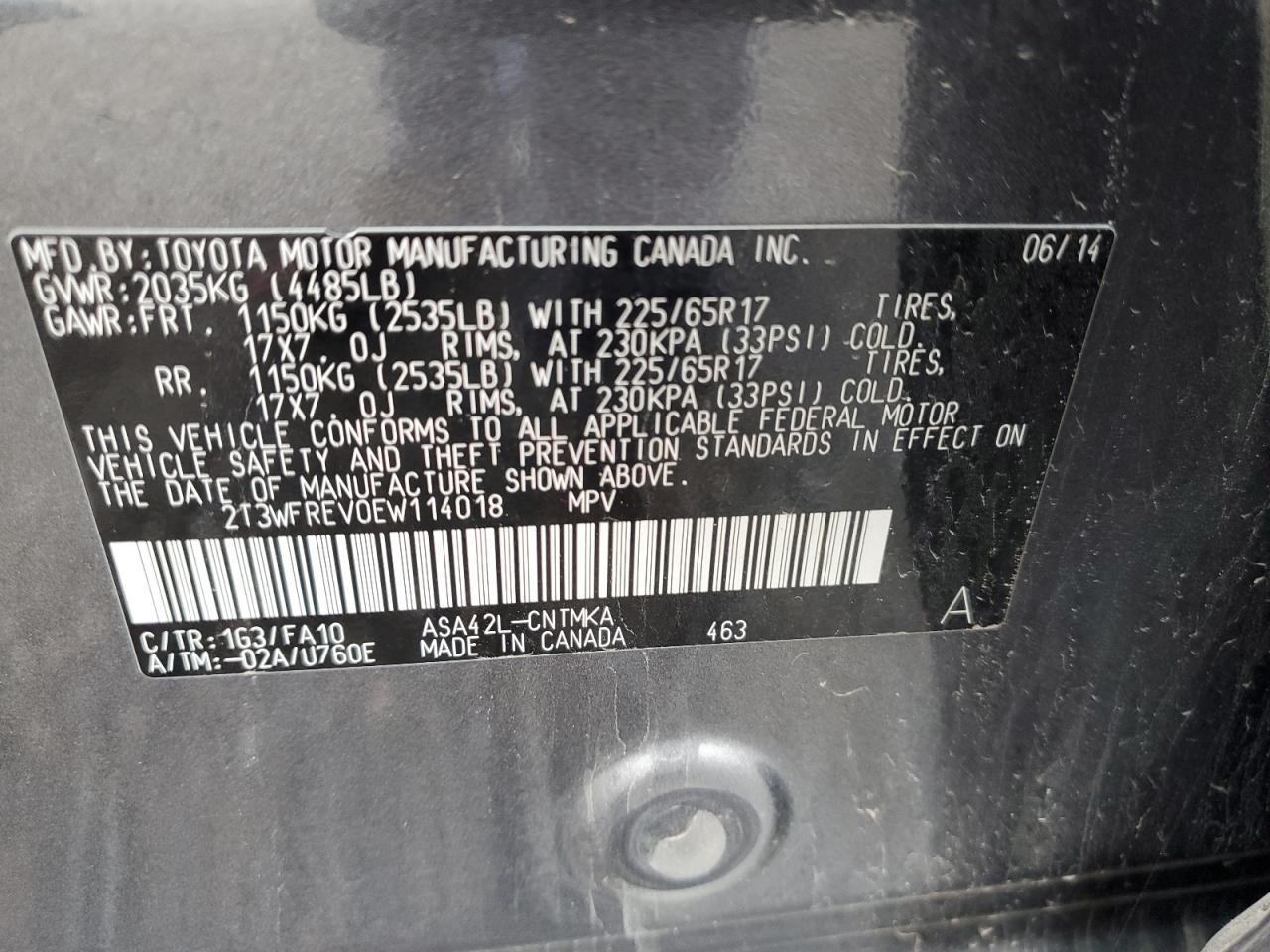 2014 TOYOTA RAV4