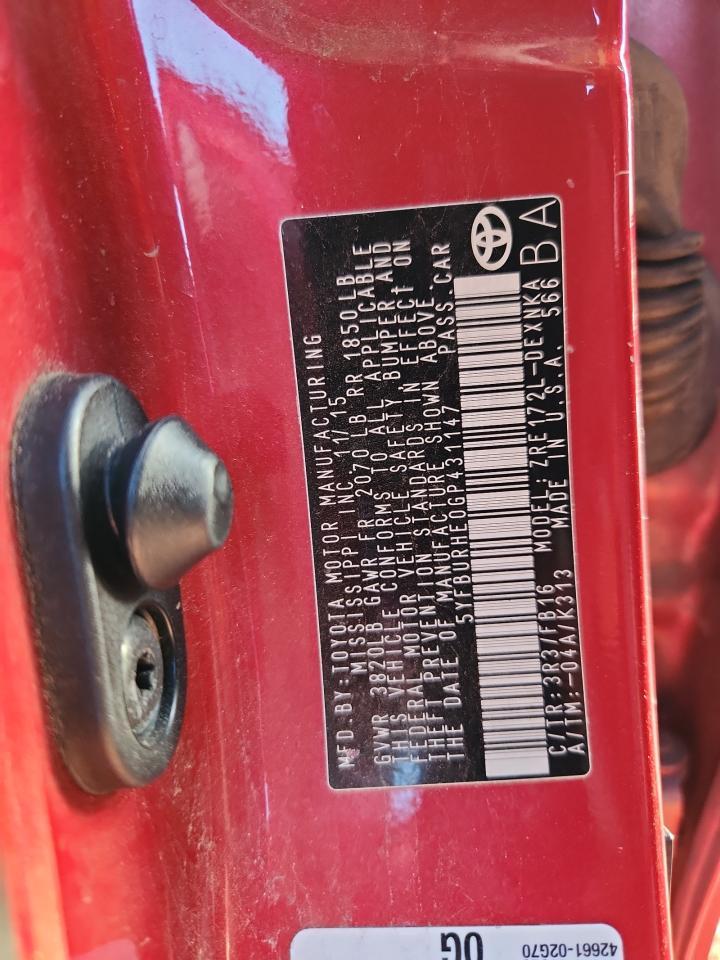 2016 TOYOTA COROLLA