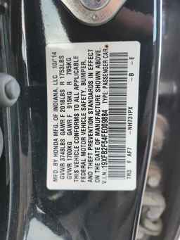 2015 HONDA CIVIC