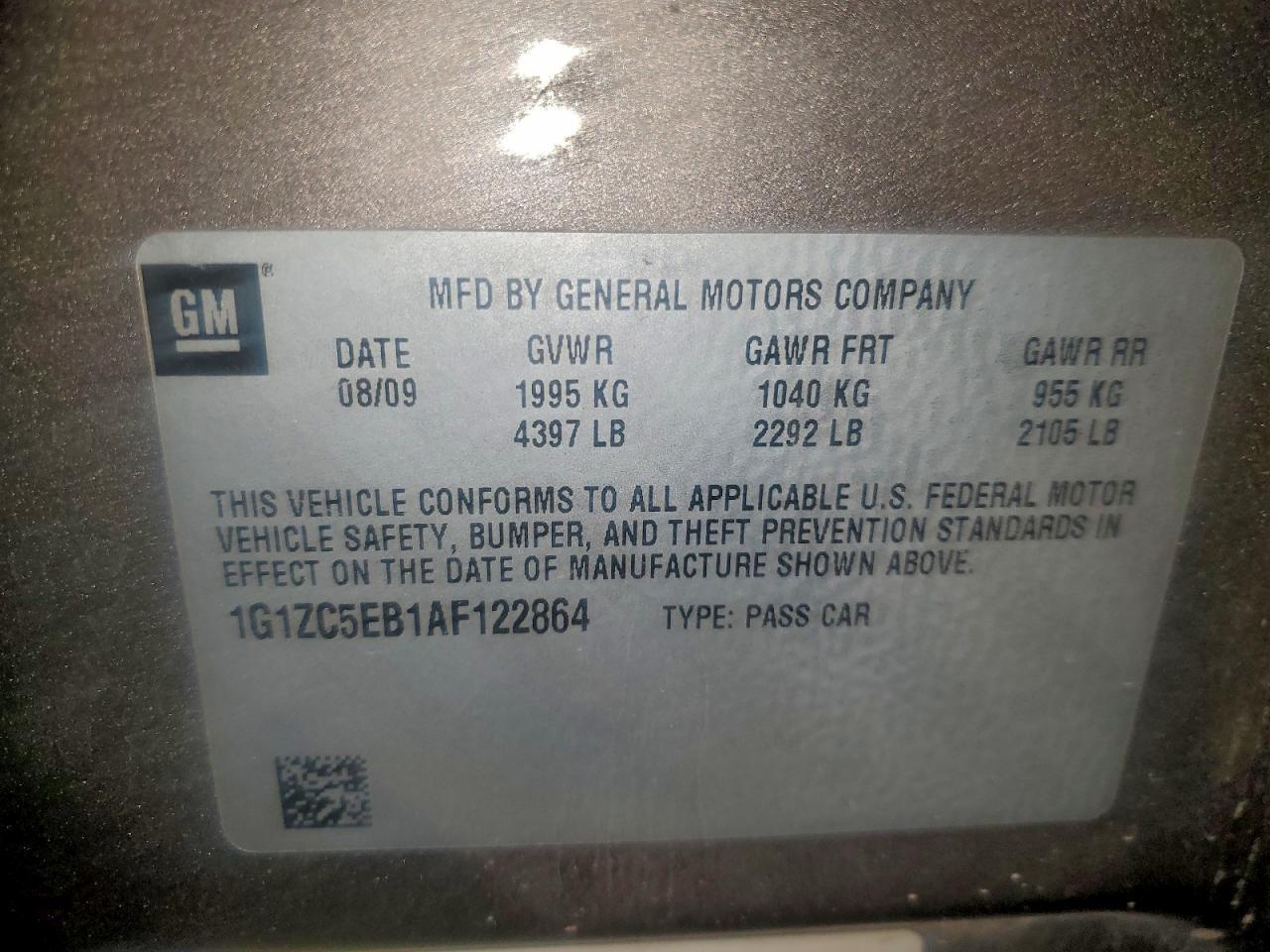 2010 CHEVROLET MALIBU