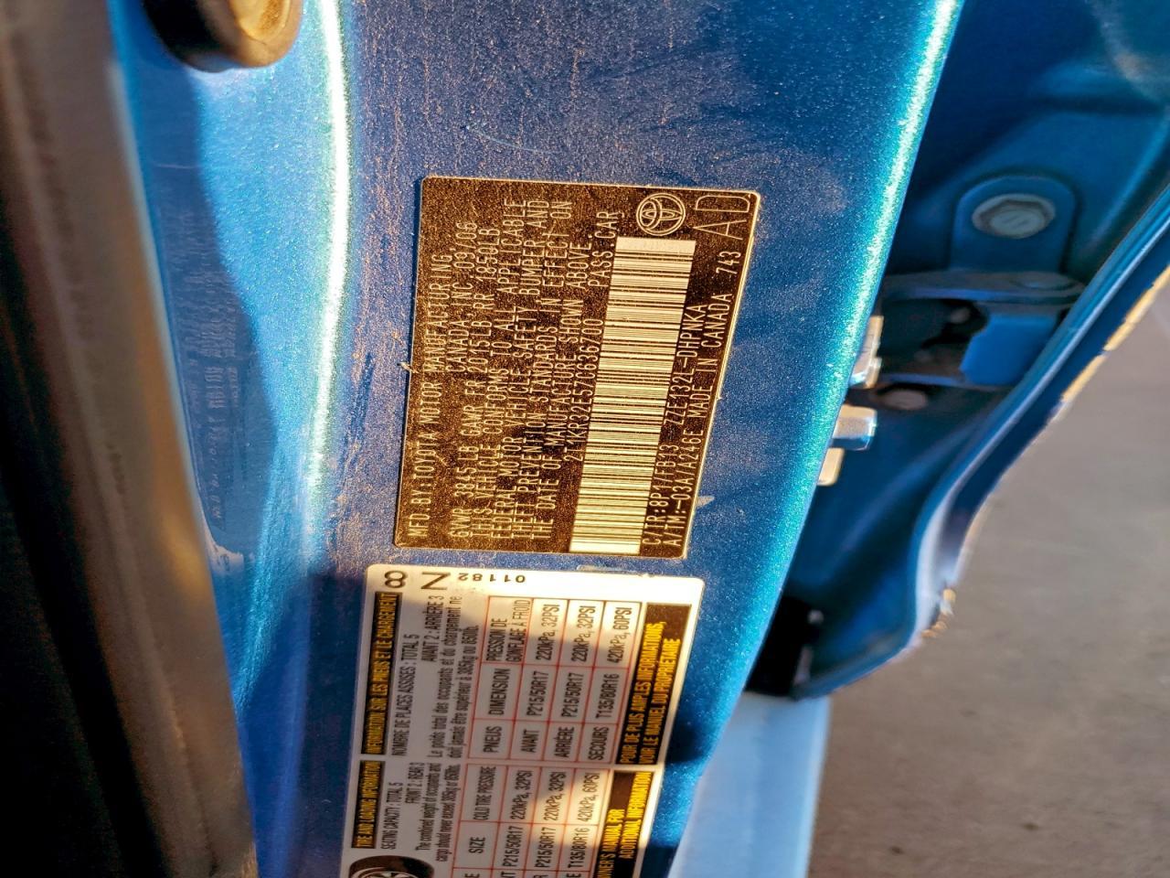 2007 TOYOTA COROLLA