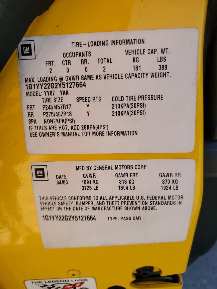 2000 CHEVROLET CORVETTE