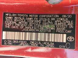 2021 TOYOTA COROLLA