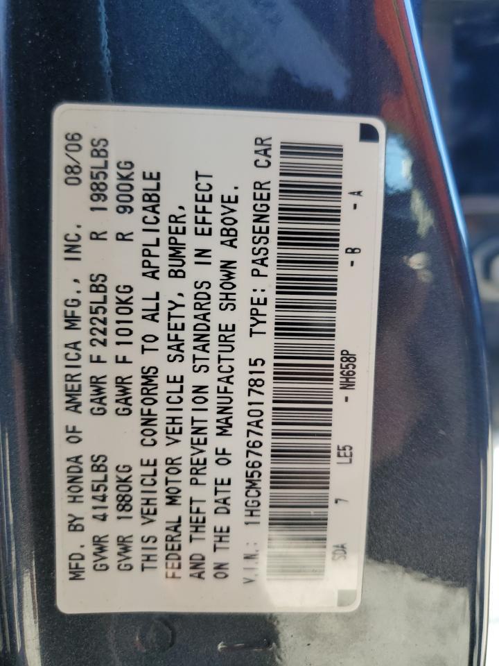 2007 HONDA ACCORD