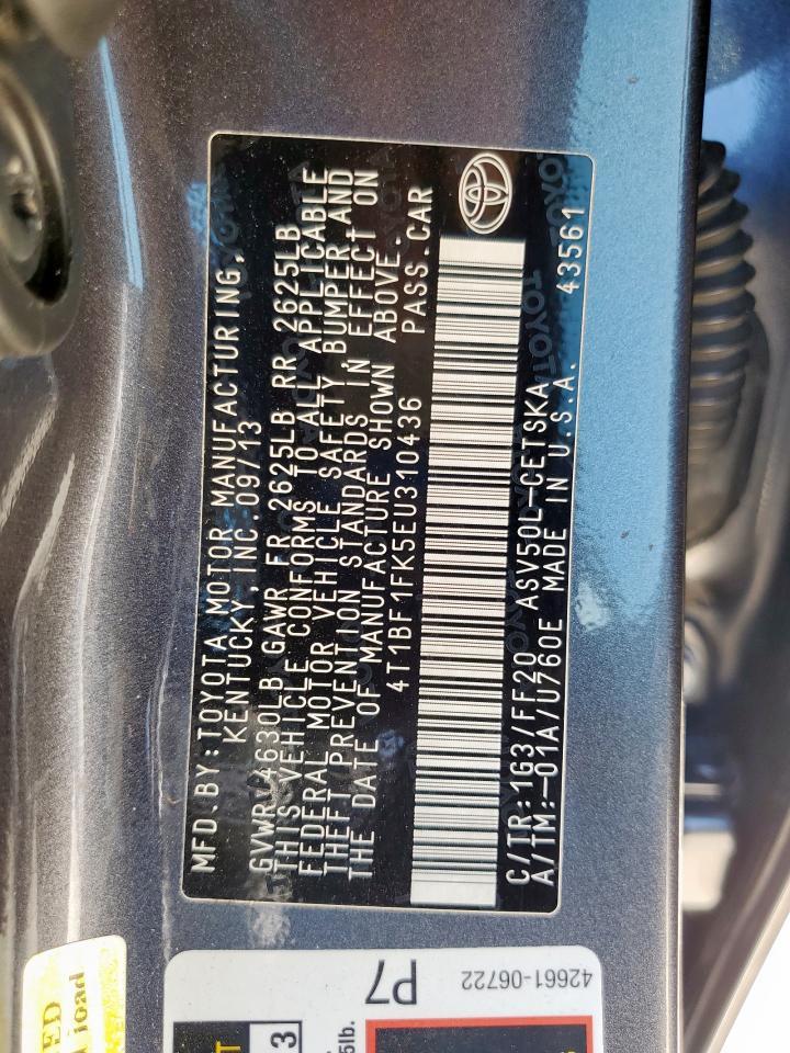 2014 TOYOTA CAMRY