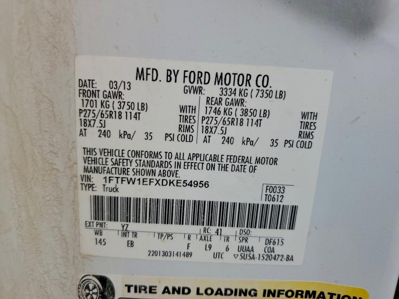 2013 FORD F-150