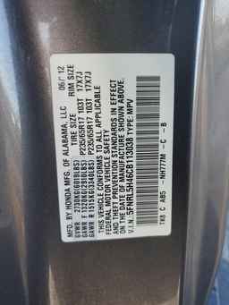 2012 HONDA ODYSSEY