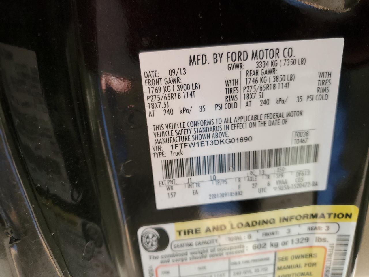 2013 FORD F-150