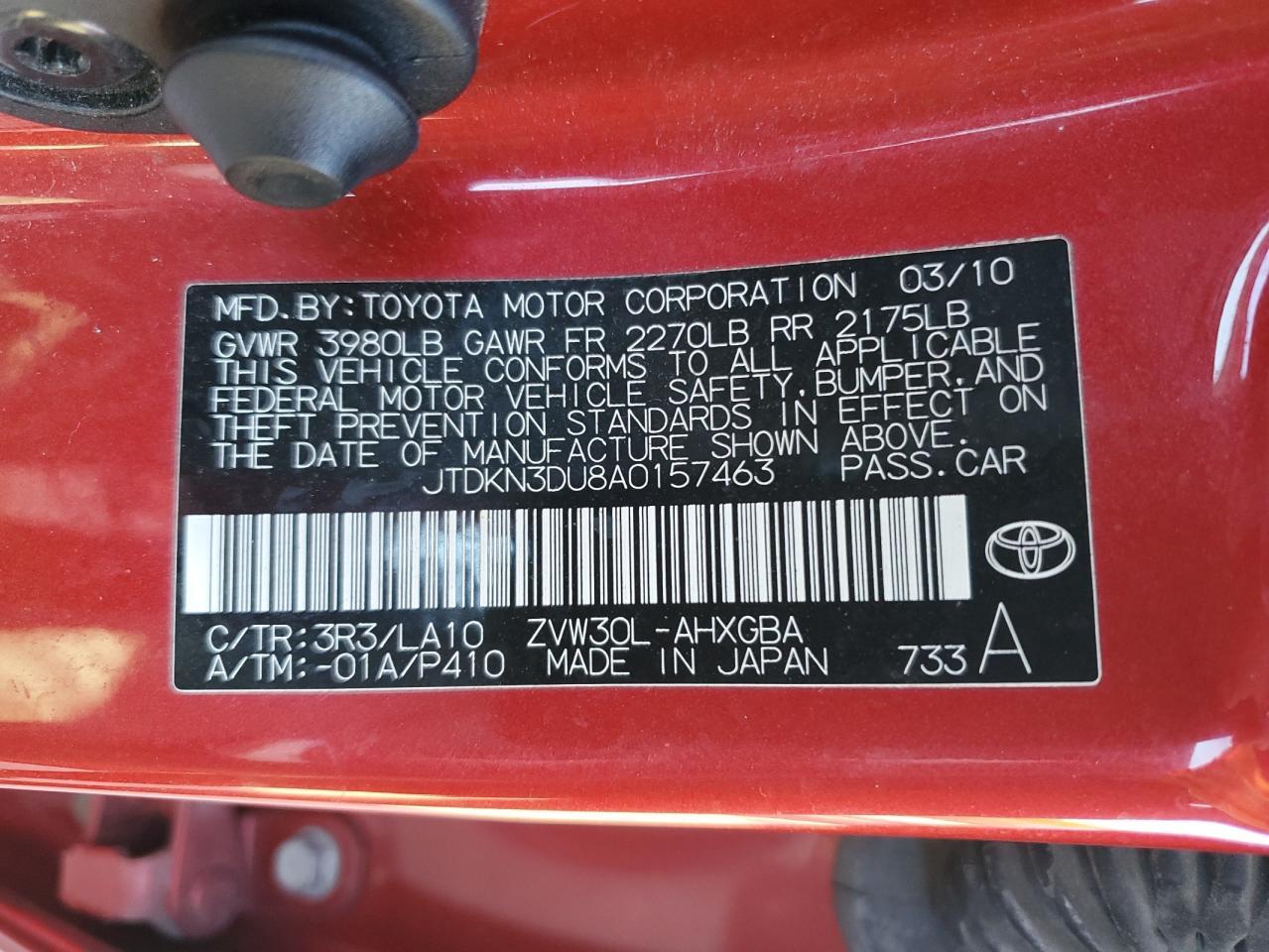 2010 TOYOTA PRIUS