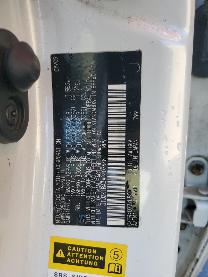 2010 LEXUS RX 350