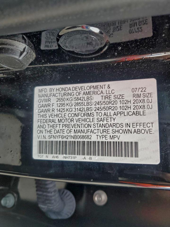 2022 HONDA PILOT