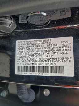 2022 HONDA PILOT