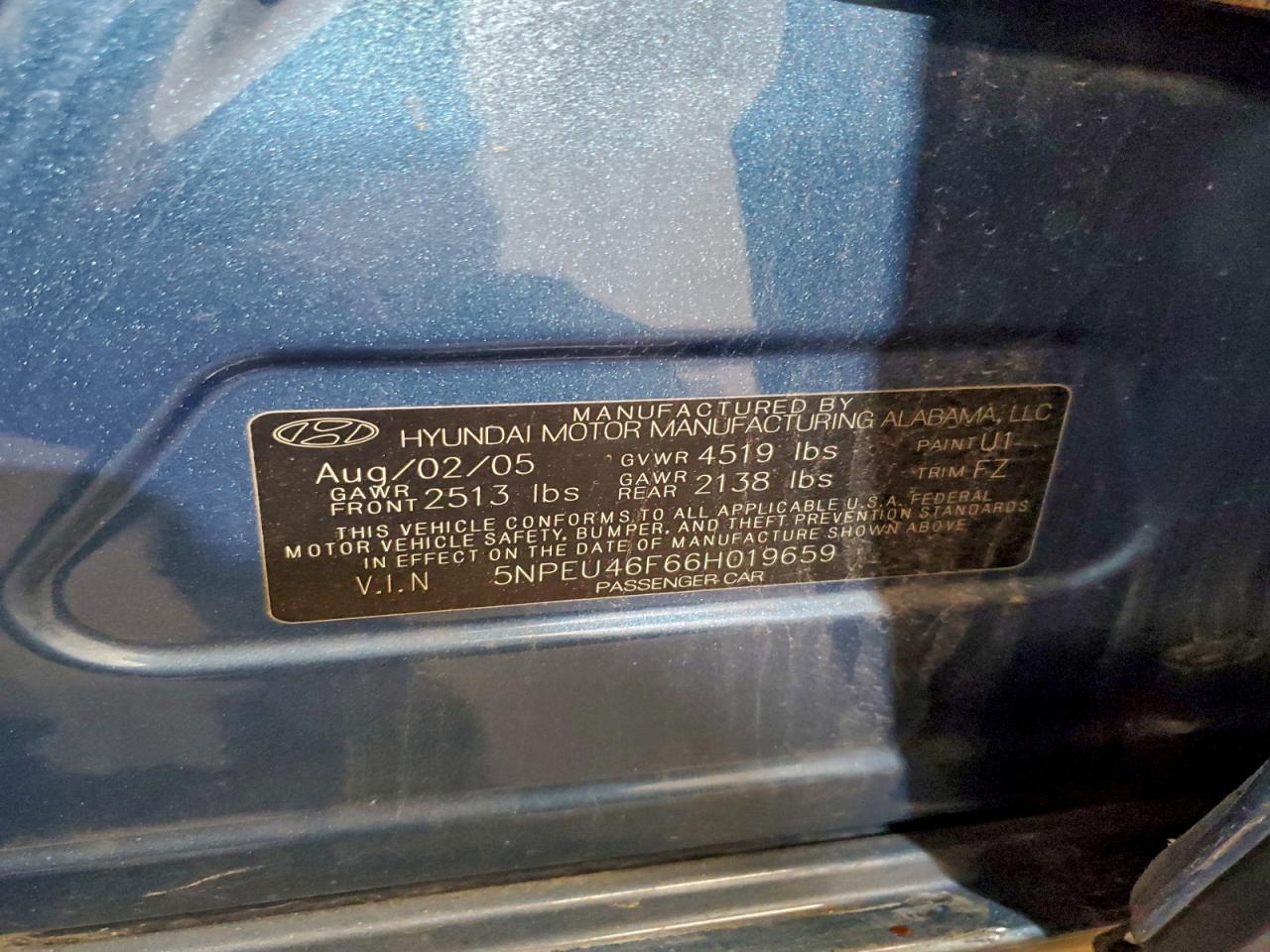 2006 HYUNDAI SONATA