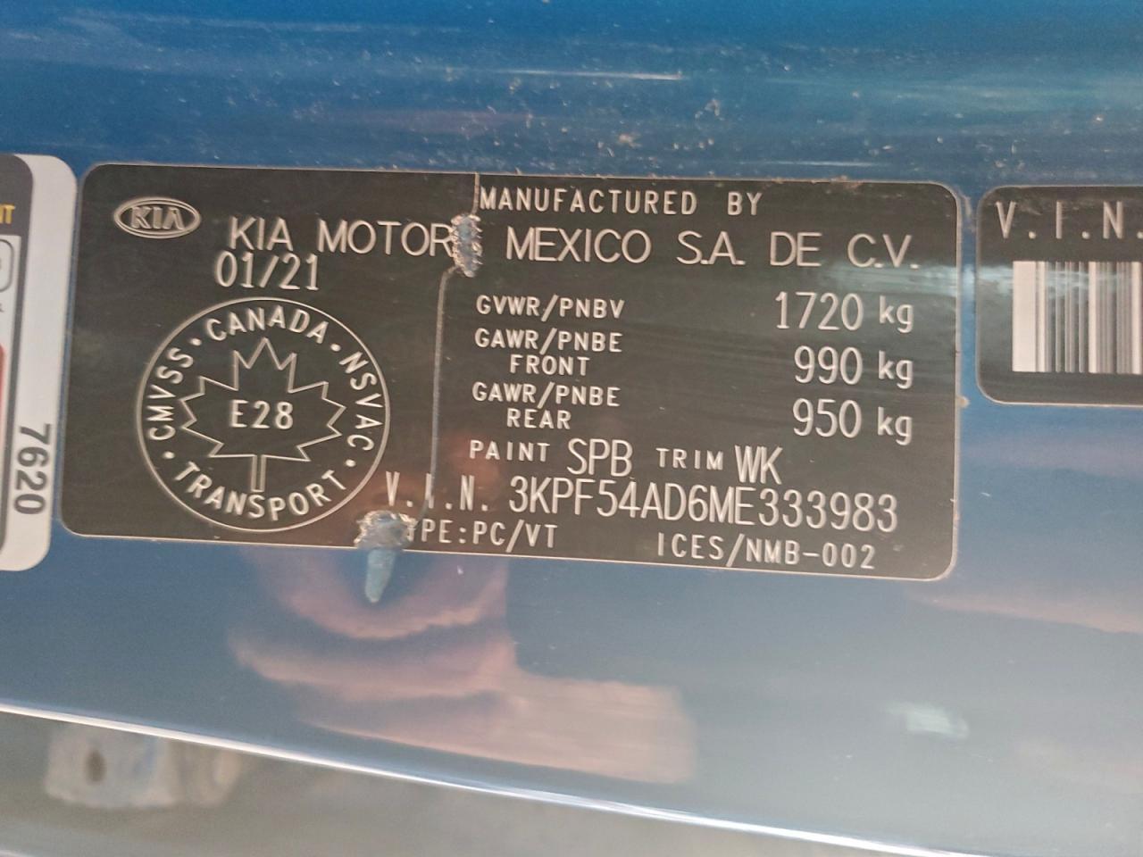 2021 KIA FORTE