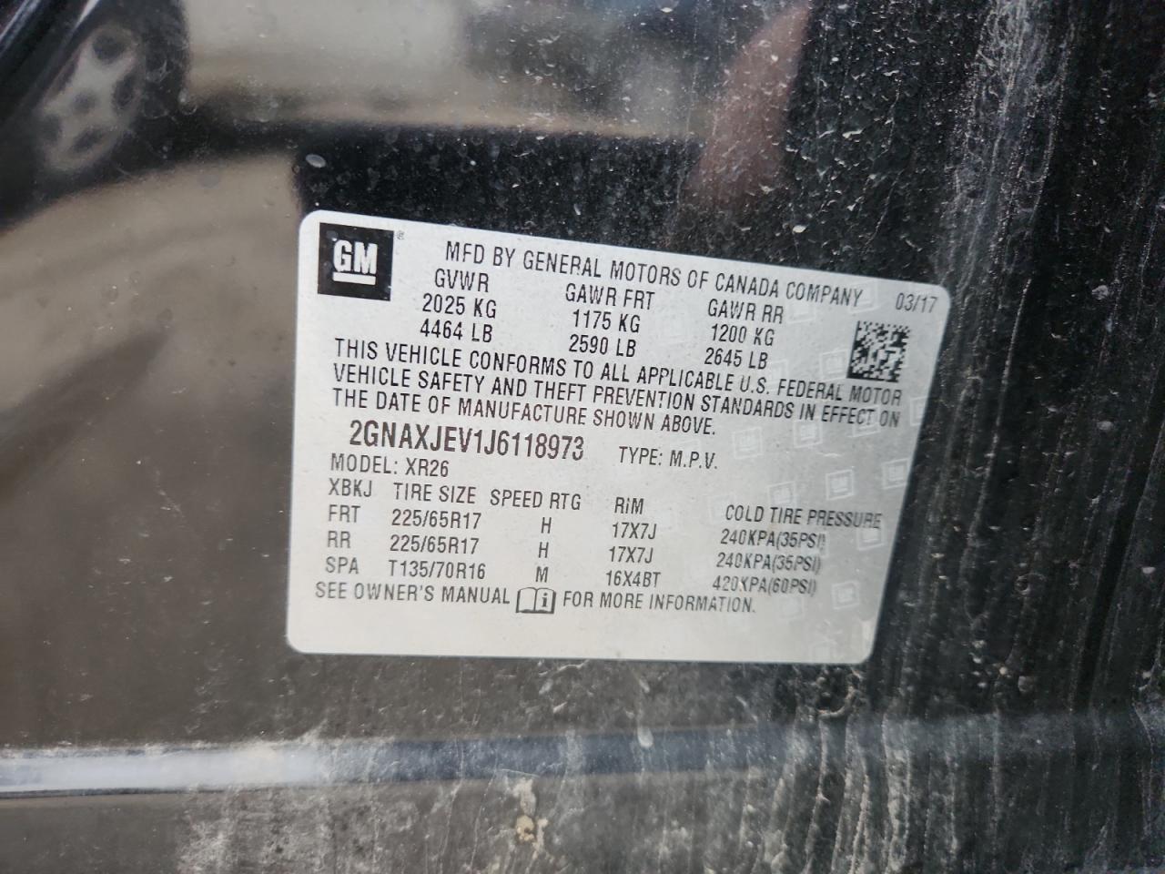 2018 CHEVROLET EQUINOX