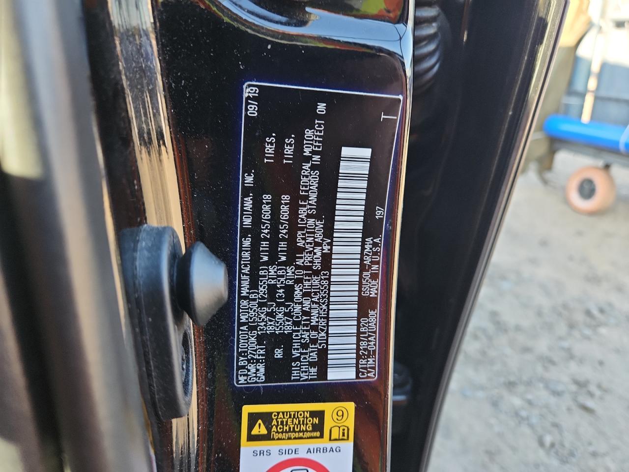 2019 TOYOTA HIGHLANDER