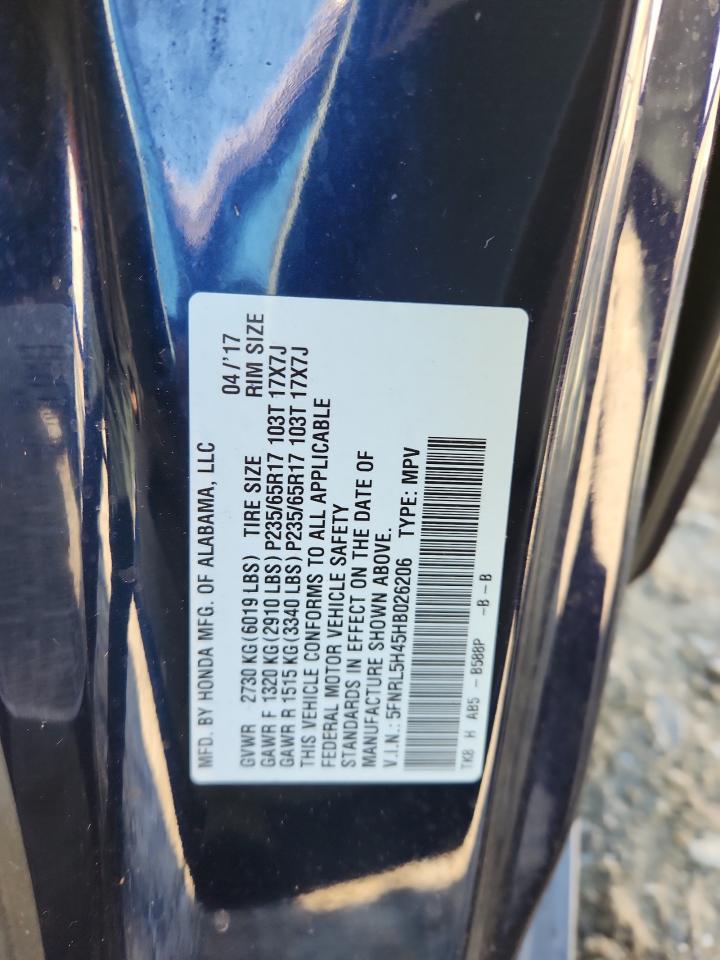 2017 HONDA ODYSSEY