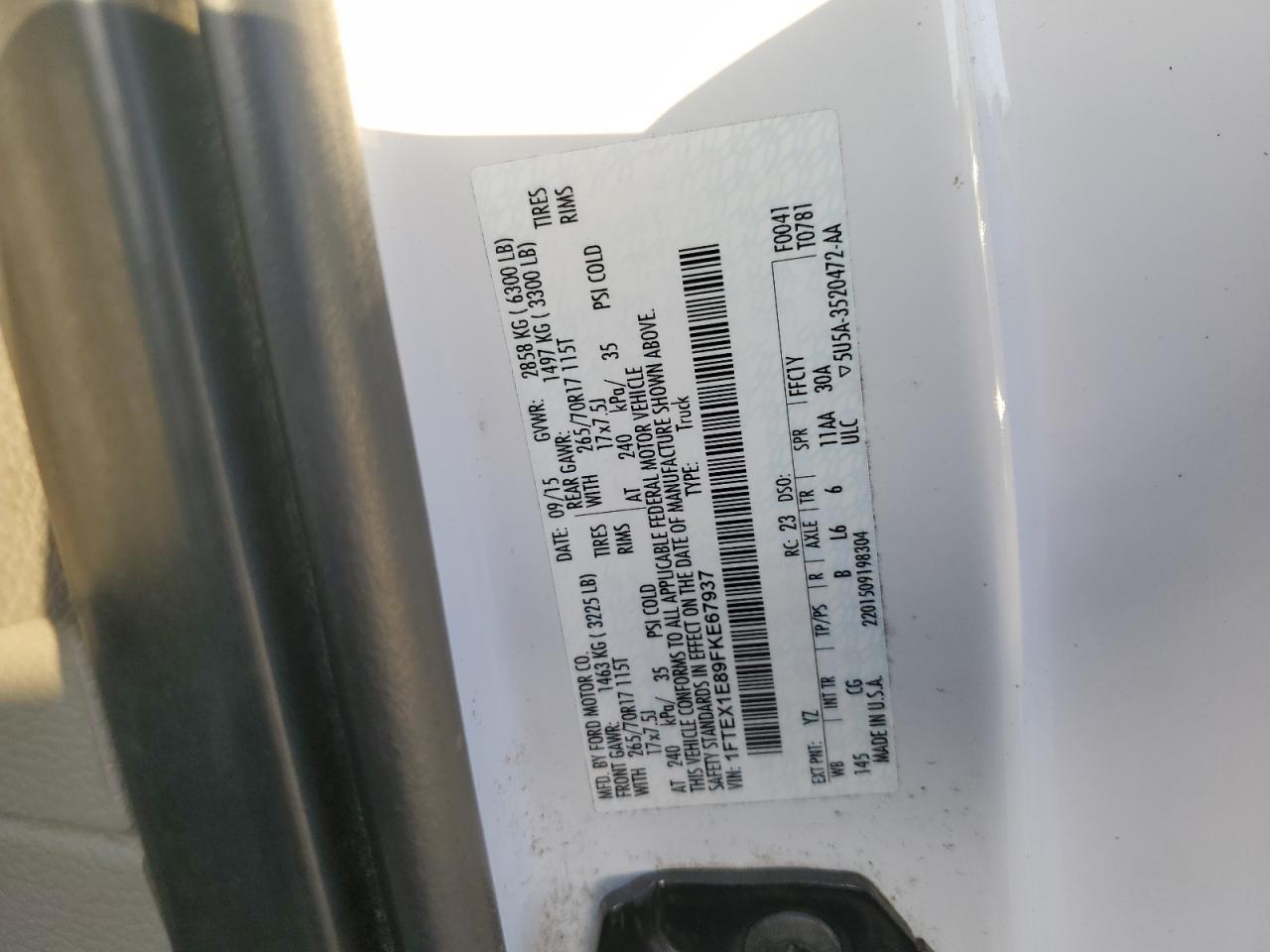 2015 FORD F-150