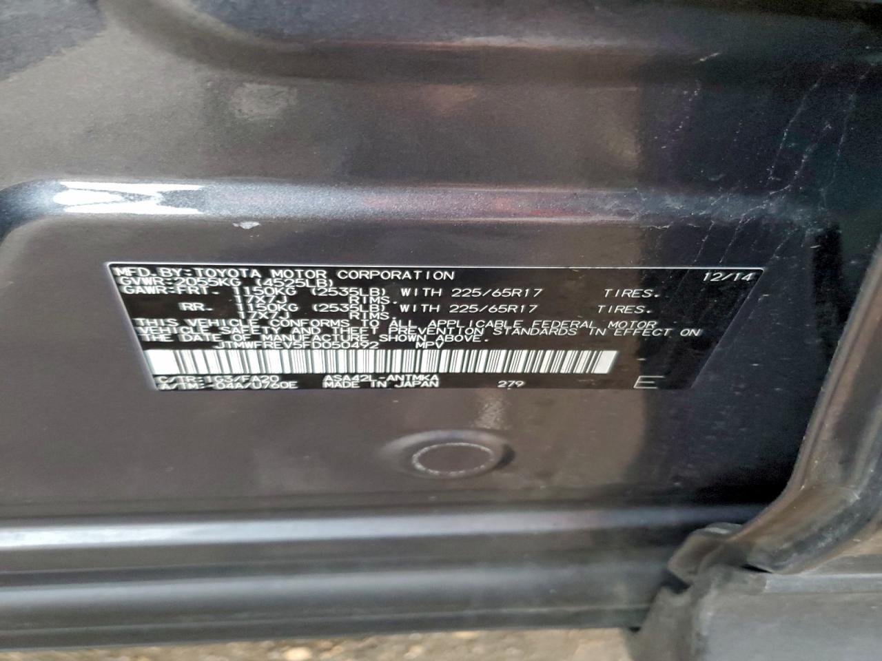 2015 TOYOTA RAV4