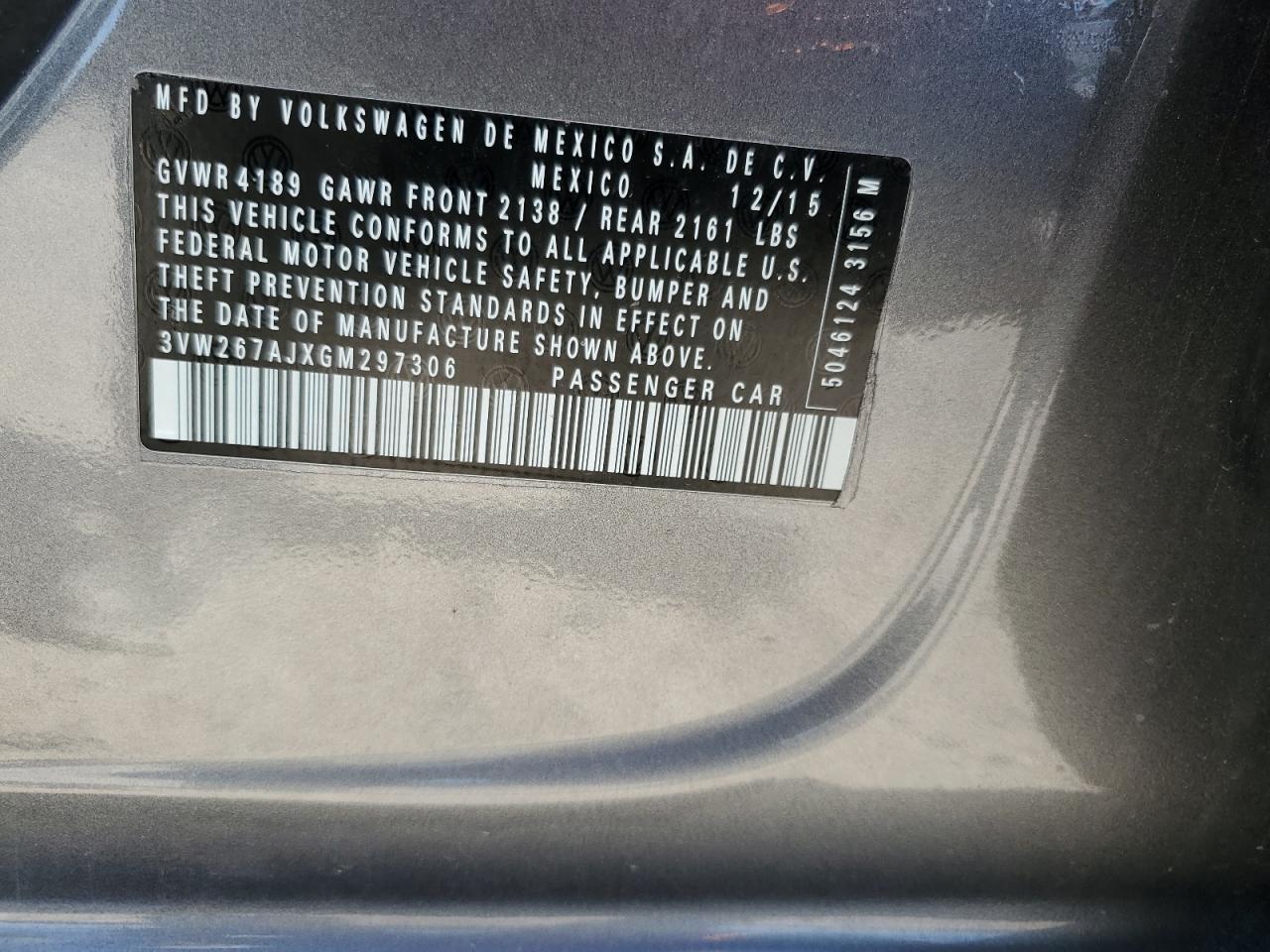 2016 VOLKSWAGEN JETTA