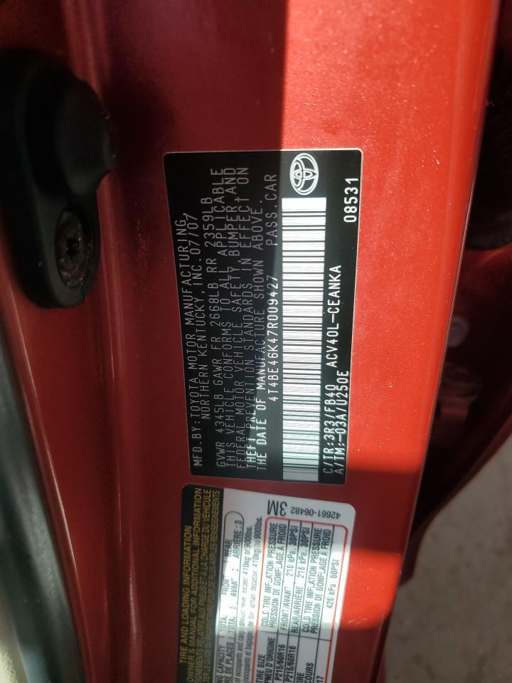 2007 TOYOTA CAMRY