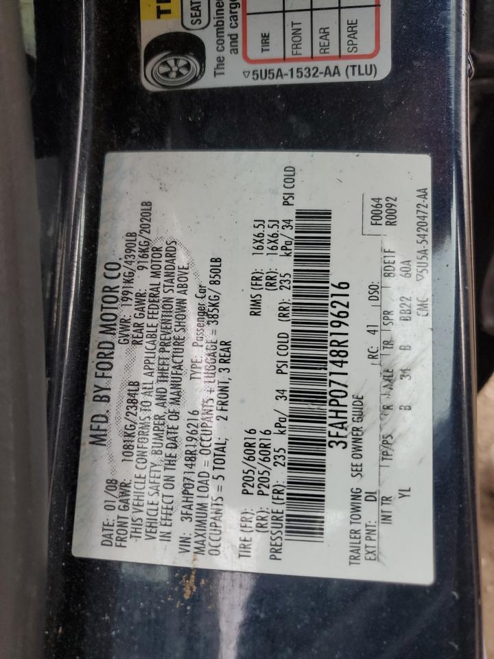 2008 FORD FUSION