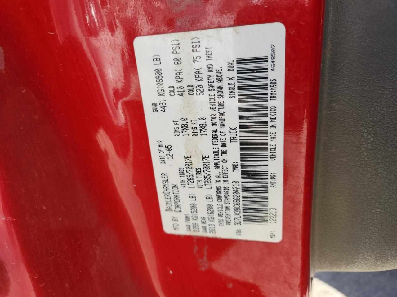 2006 DODGE Ram 3500