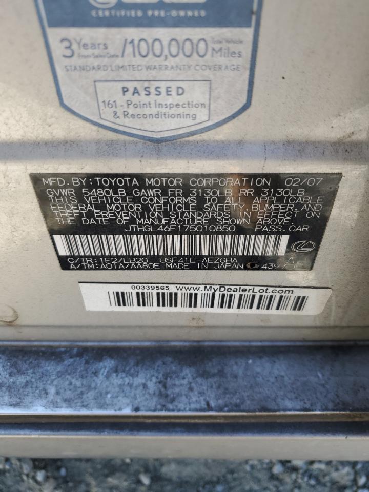 2007 LEXUS LS 460