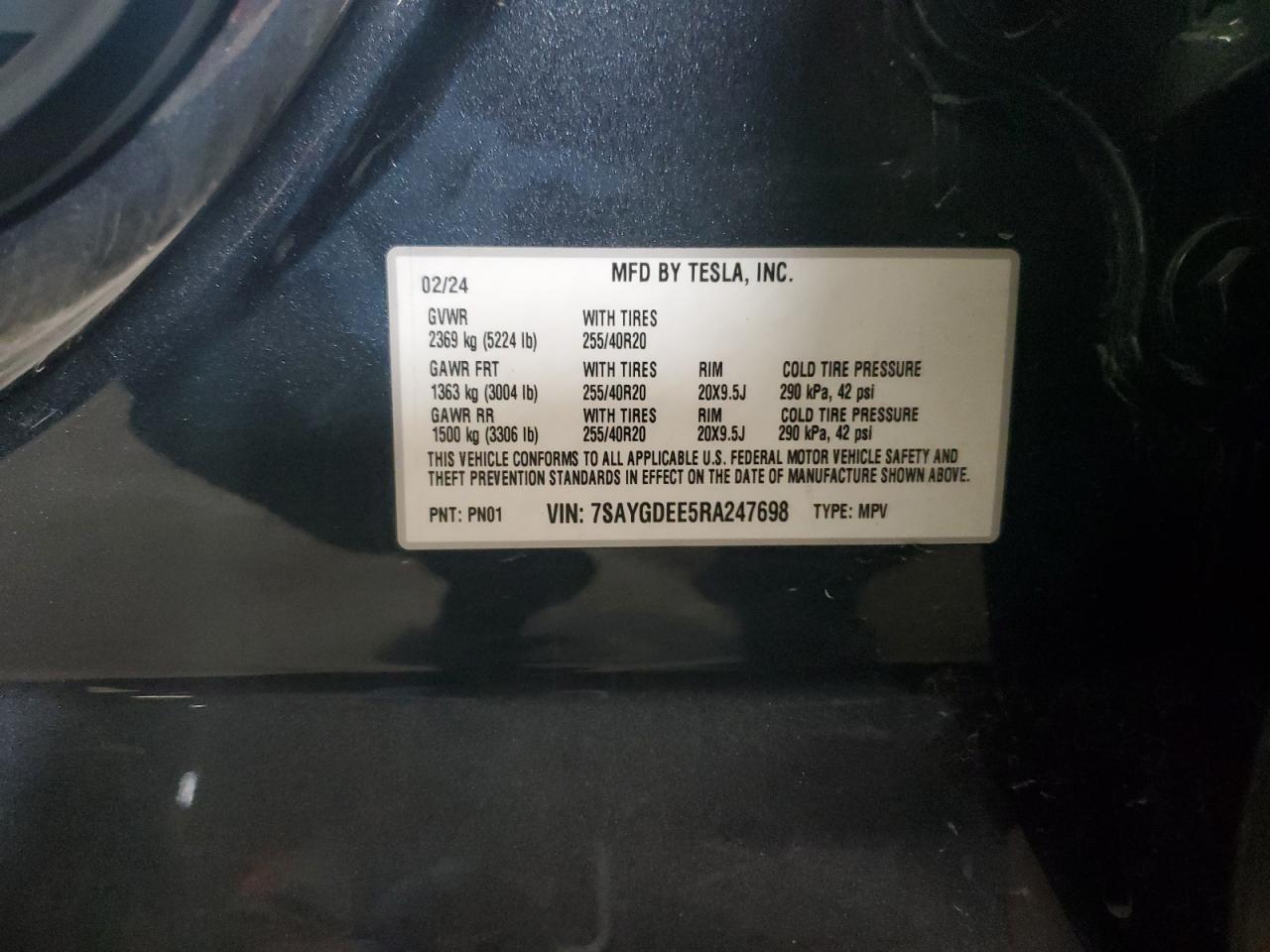 2024 TESLA MODEL Y
