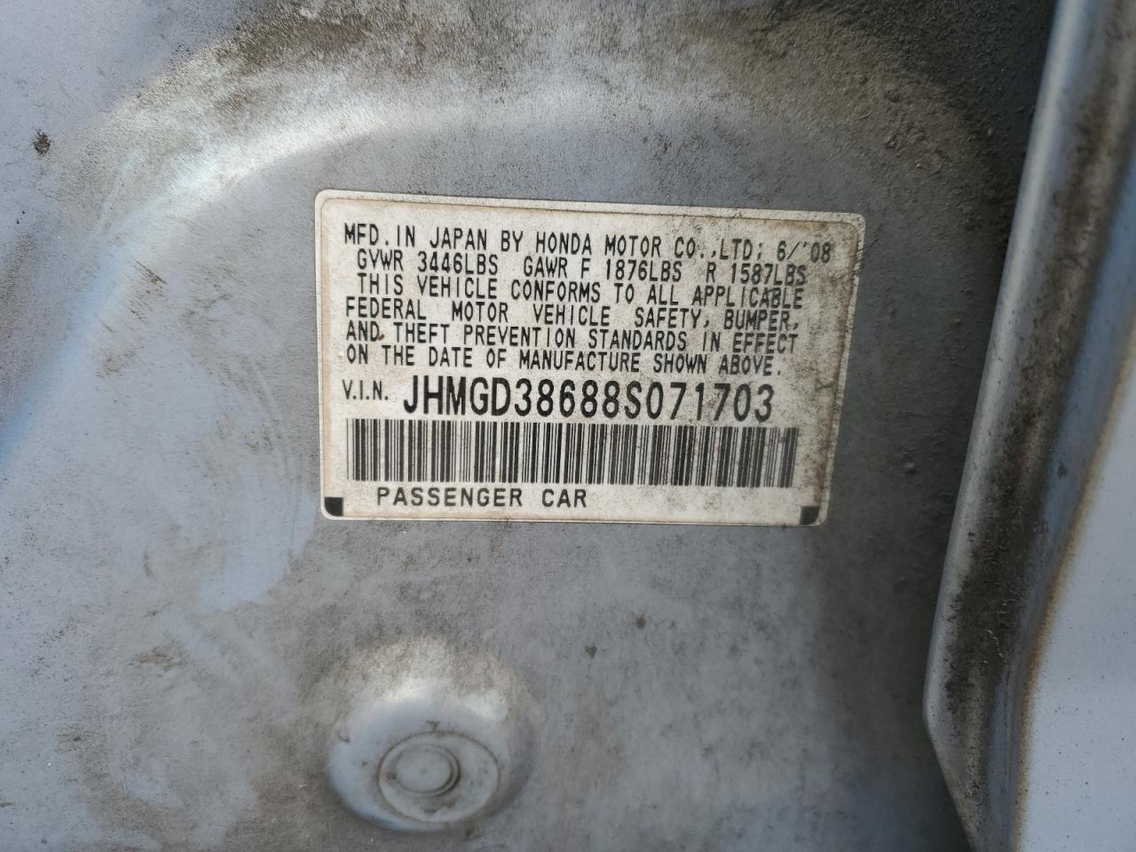 2008 HONDA FIT